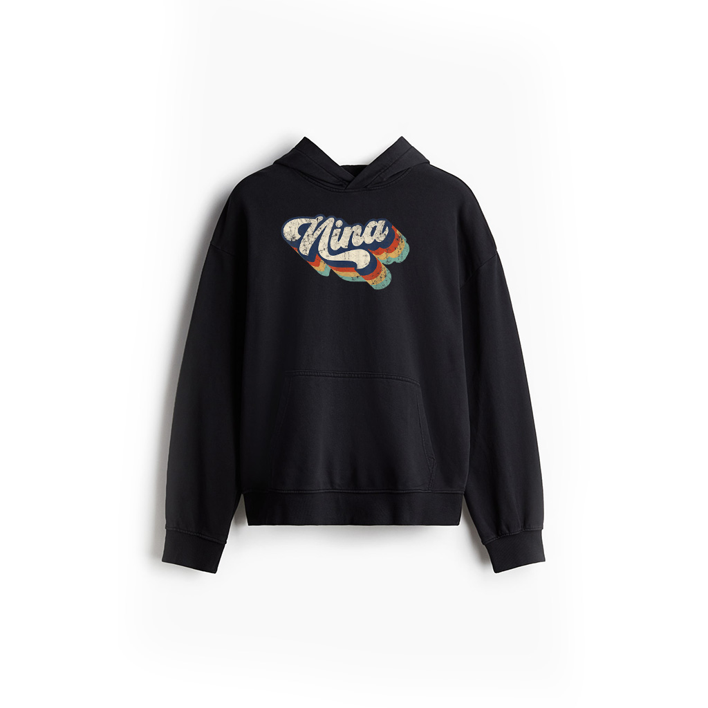 Retro Cute Nina For Grandma Best Nina Ever Mother's Day Hoodie
