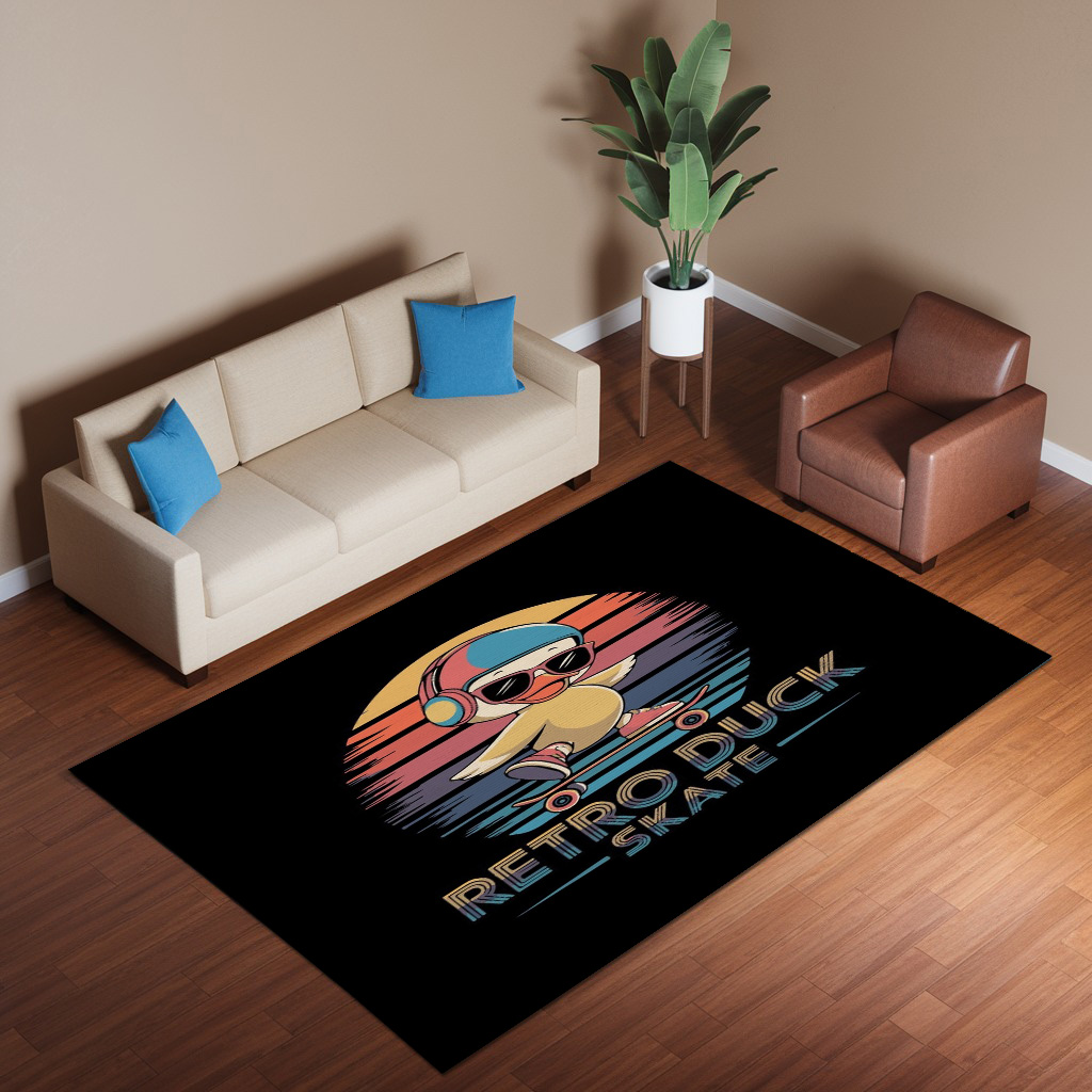 Retro Duck Skate Rug