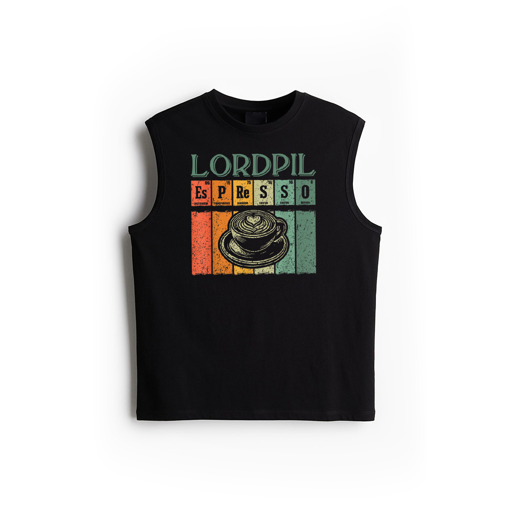 Retro Espresso Lover Periodic Elements Espresso Tank Top