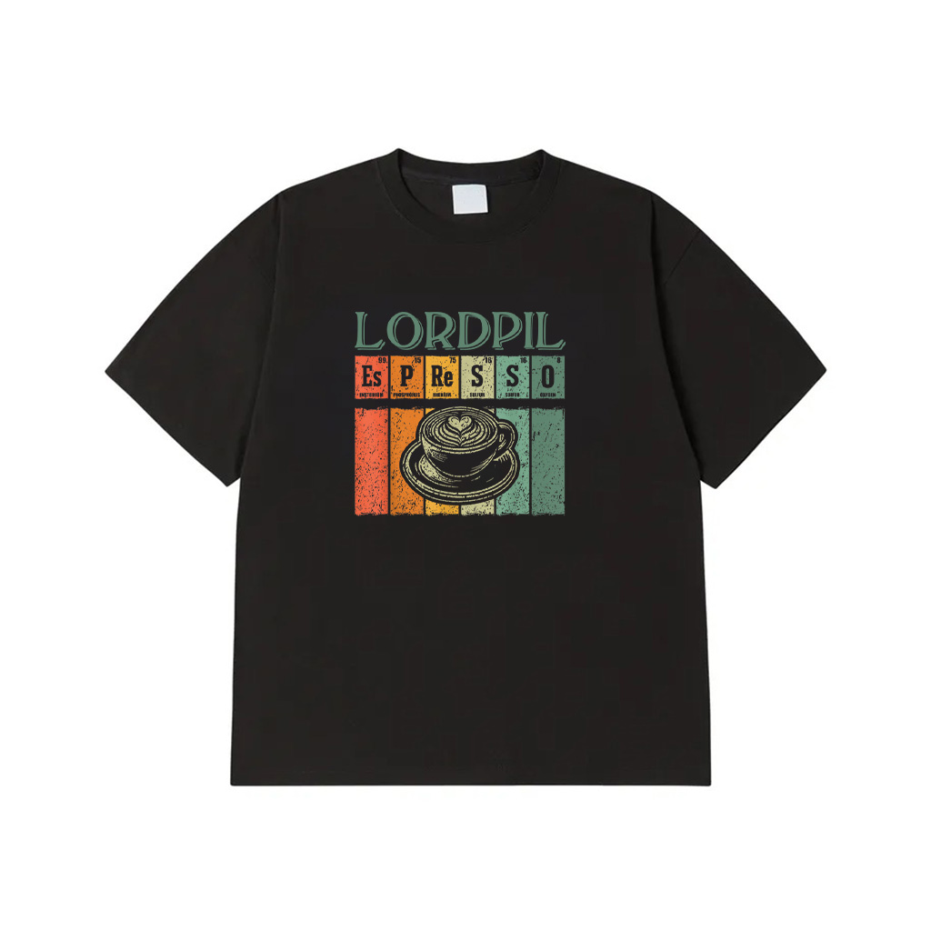 Retro Espresso Lover Periodic Elements Espresso T-Shirt