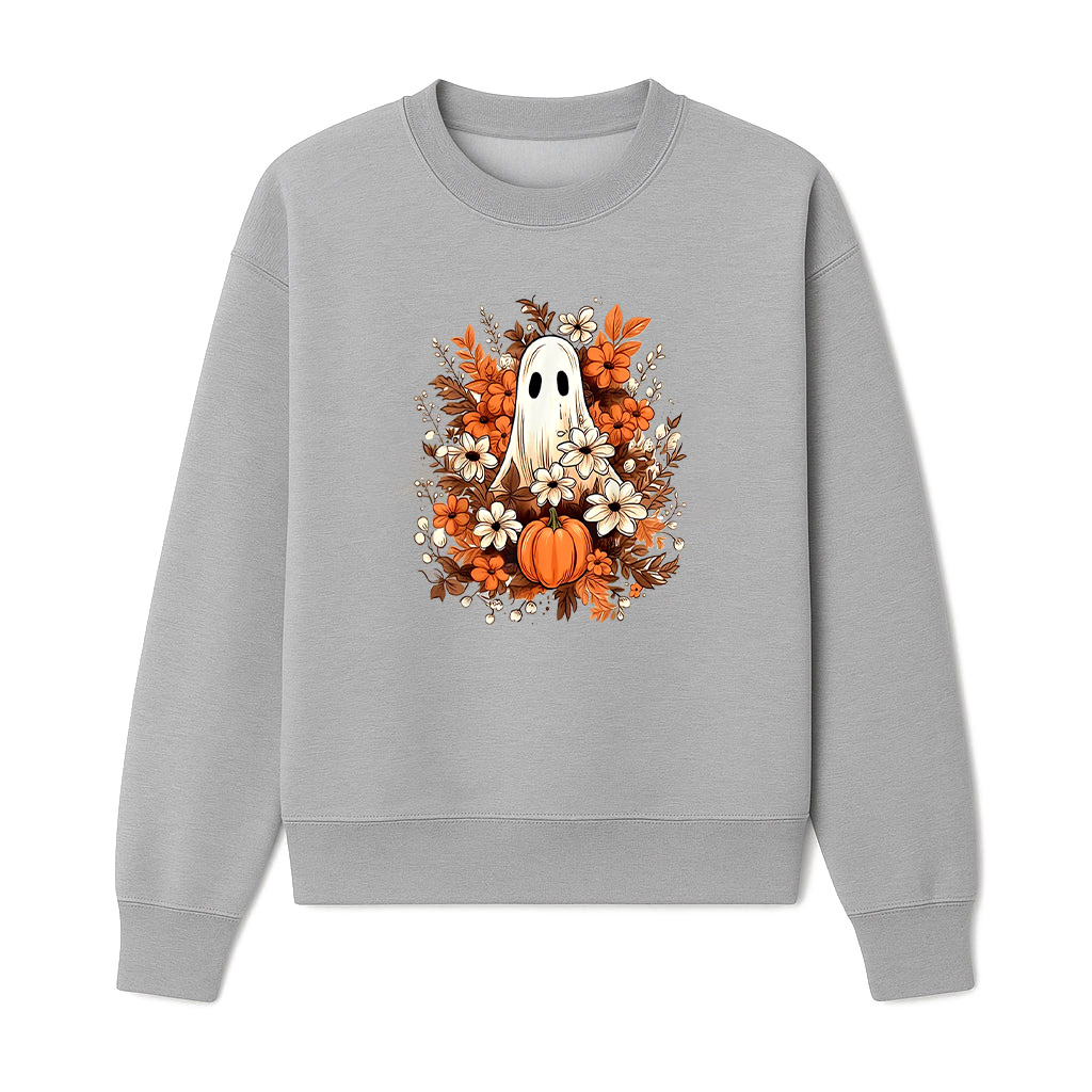 Retro Ghost Flowers Vintage Floral Ghost Halloween Sweatshirts 06-10-2025