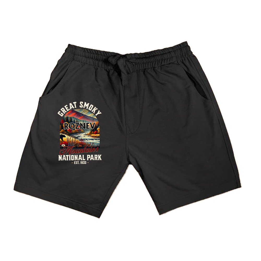 Retro Great Smoky Mountains National Park  Vintage USA Shorts 