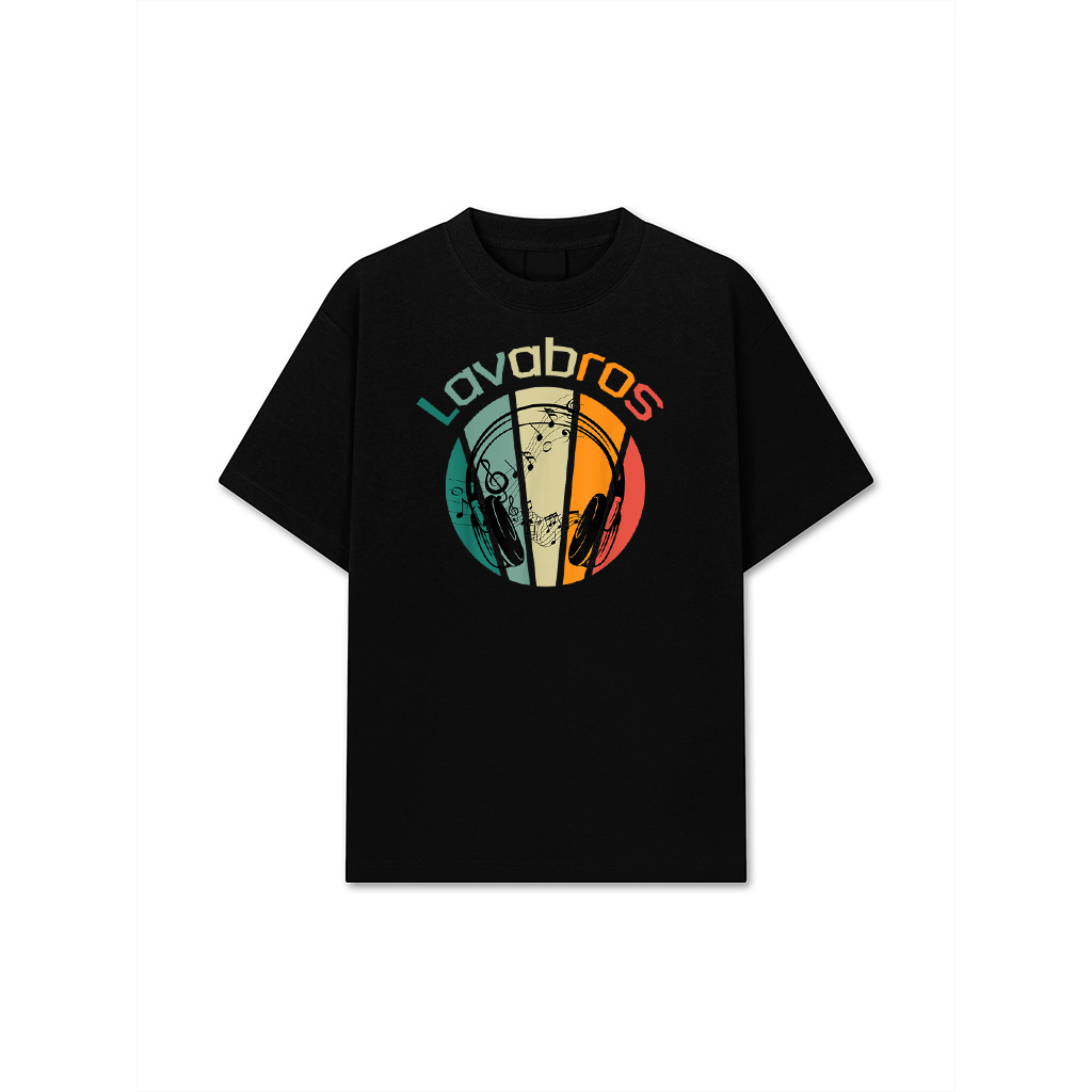 Retro Headphones Music Lover Vintage Music Vibes Studio T-Shirt