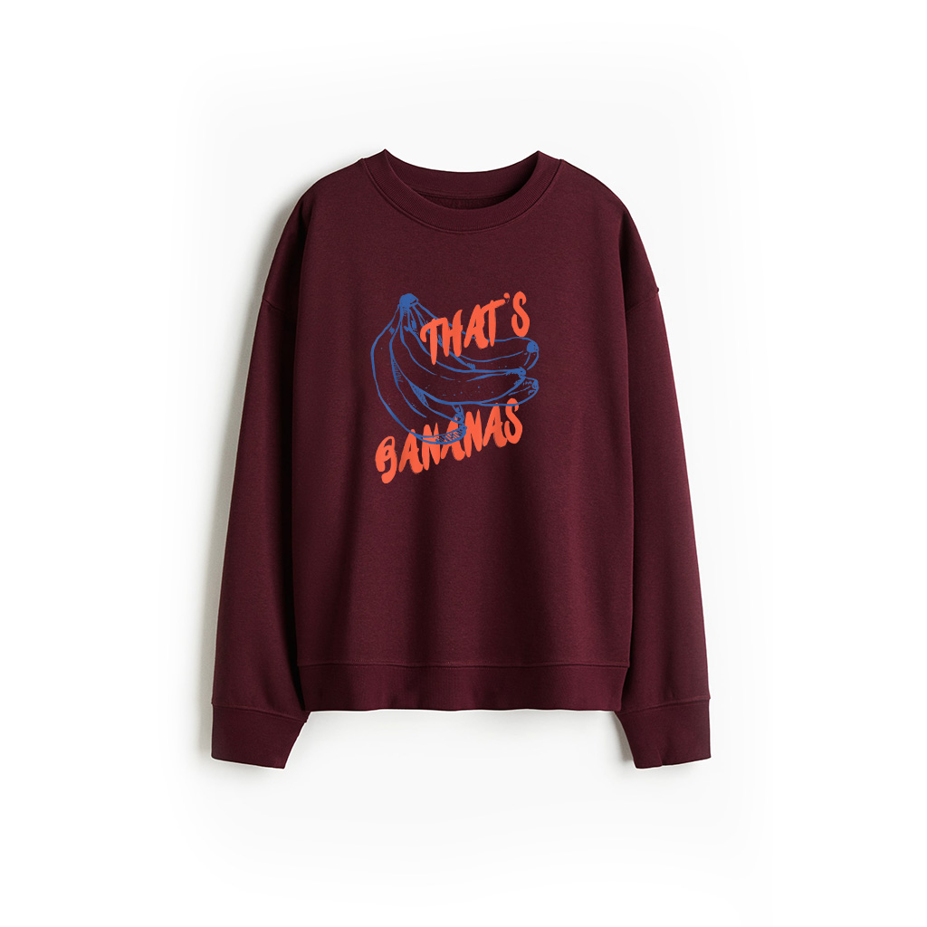 Retro Humorous Banana Lovers Sweatshirt 26-06-2025