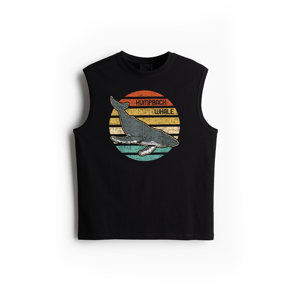 Retro Humpback Whale Tank Top