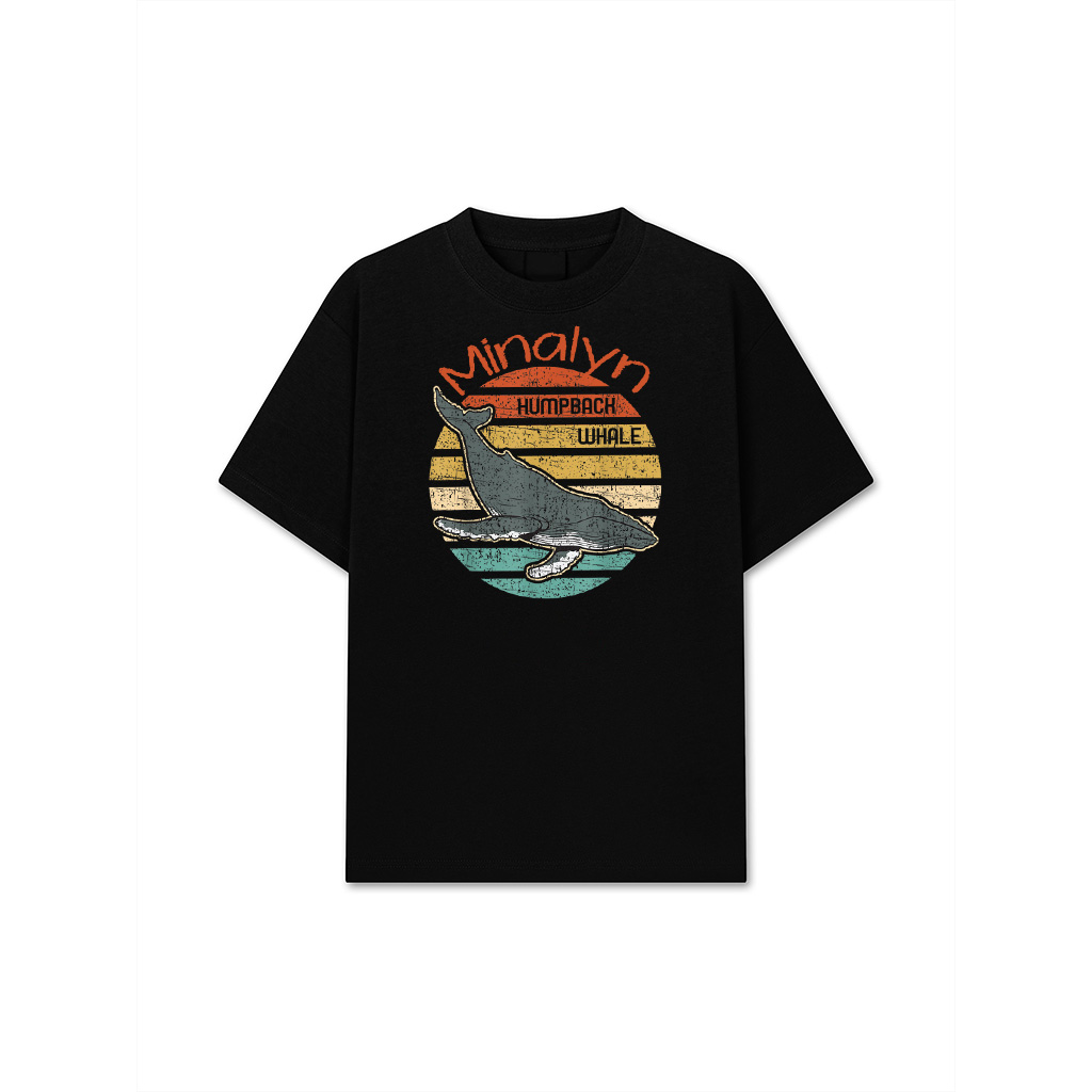 Retro Humpback Whale T-Shirt