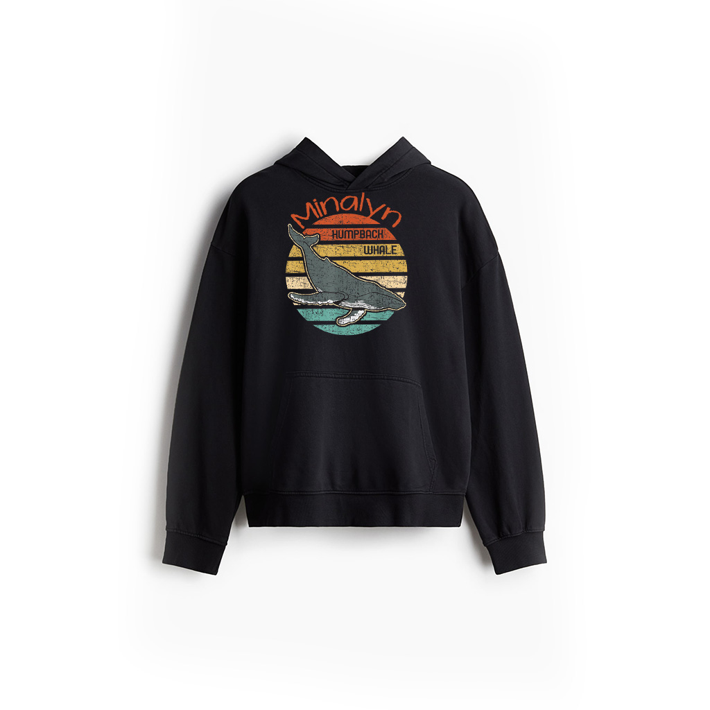 Retro Humpback Whale Hoodie