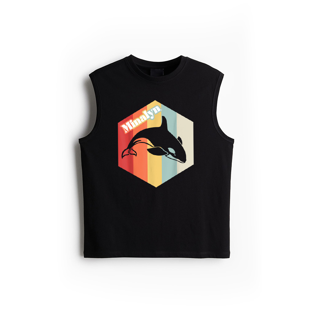 Retro Orca Animal Vintage Killer Whale Tank Top