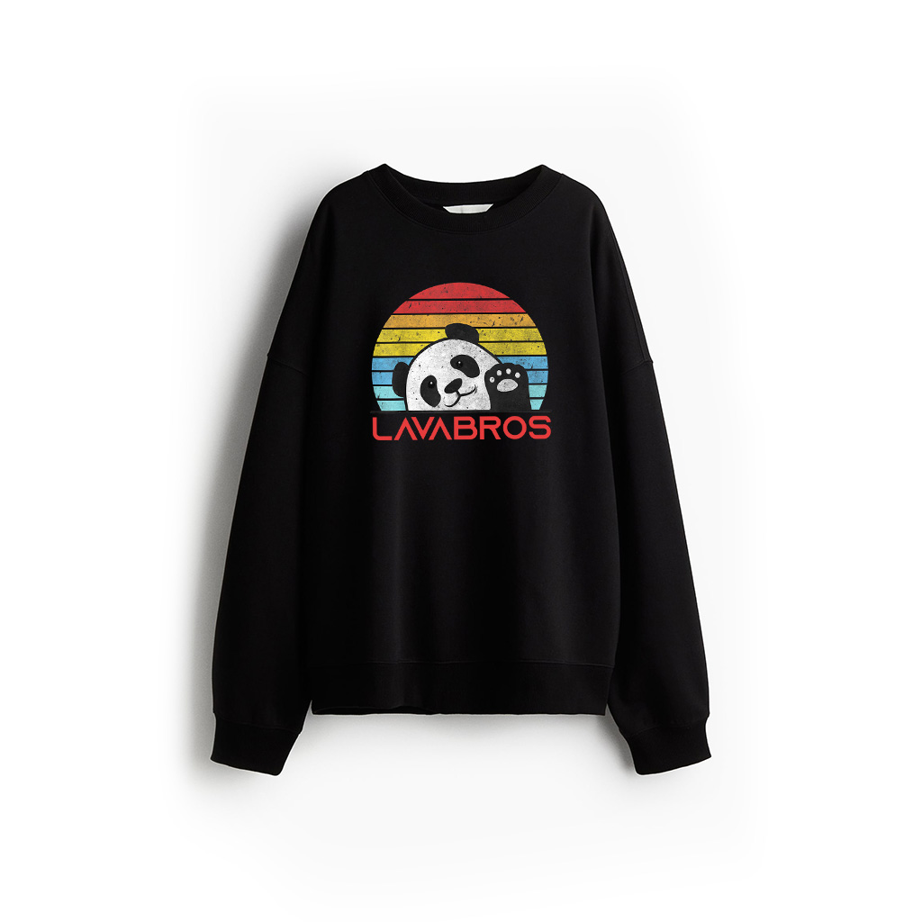 Retro Panda Cute Panda Bear Vintage Zookeeper Zoo Family Fan Sweatshirt
