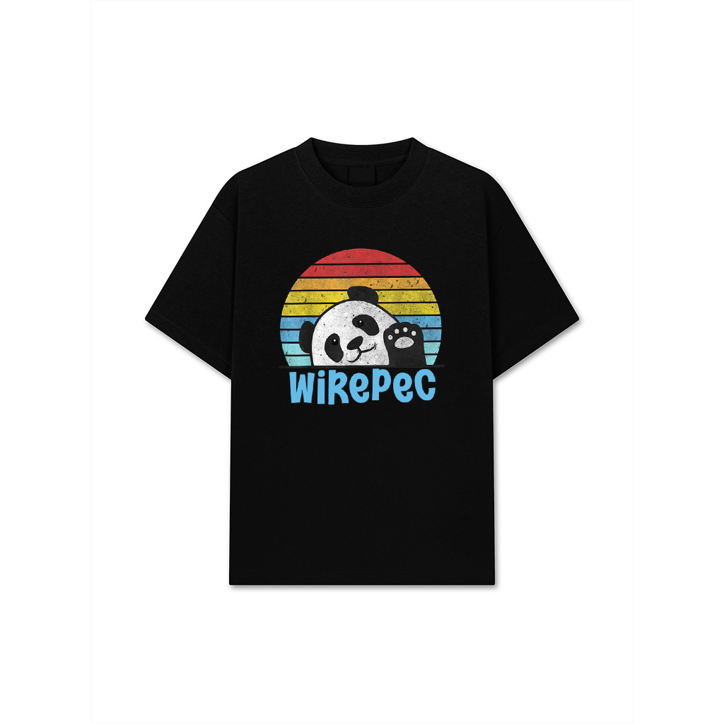 Retro Panda Cute Panda Bear Vintage Zookeeper Zoo Family Fan T-Shirt
