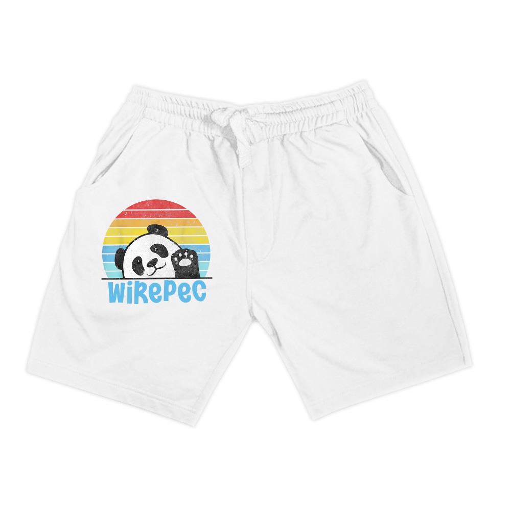 Retro Panda Cute Panda Bear Vintage Zookeeper Zoo Family Fan Shorts - Image 6