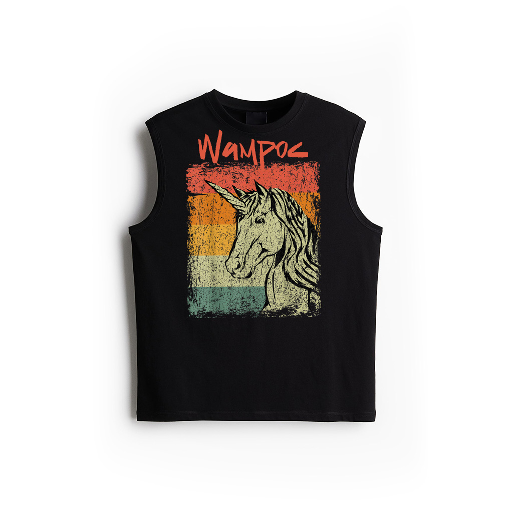 Retro Rainbow Unicorn Gift Vintage Unicorn Tank Top