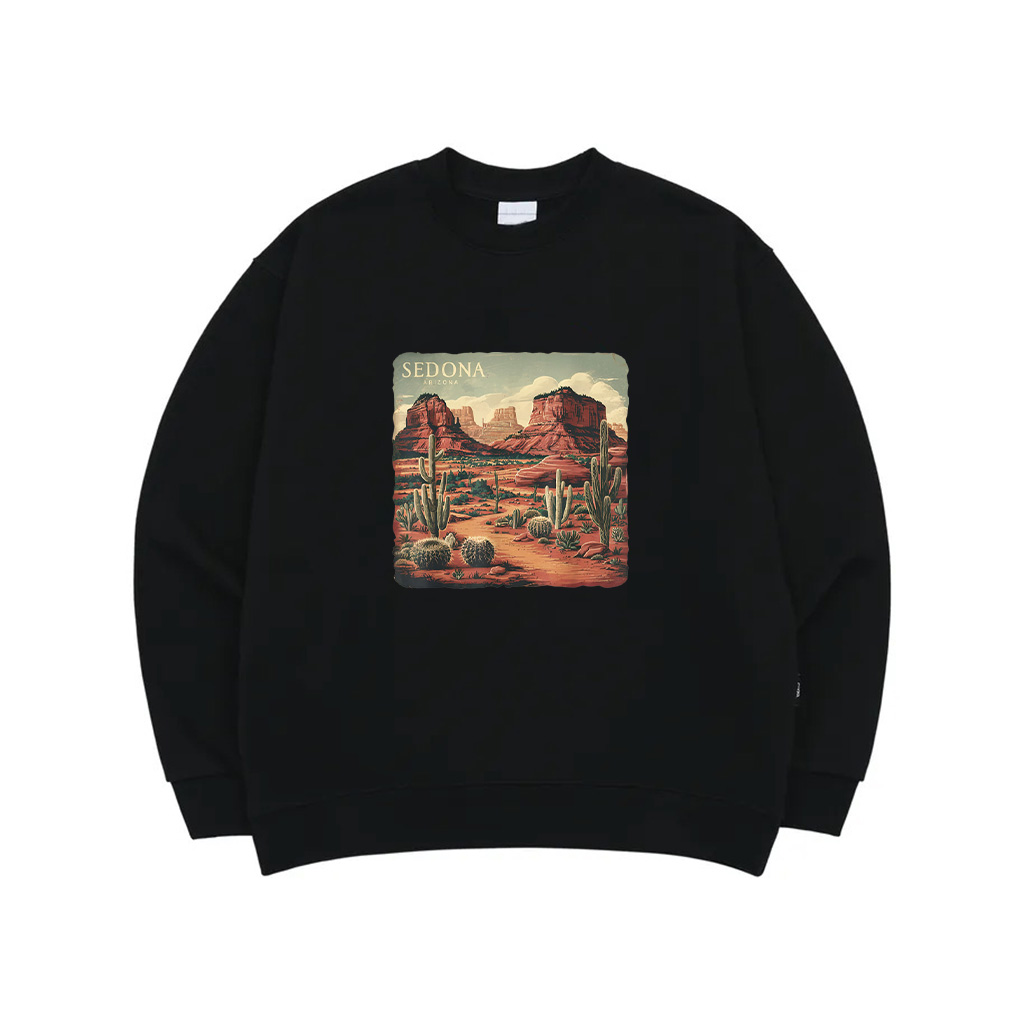 Retro Sedona Arizona Vintage Road Trip Outdoors Graphic Sweatshirt