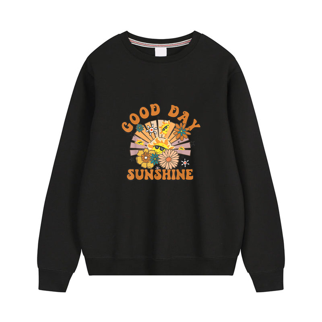 Retro Sunshine Cute Floral Good Day Sunshine Sweatshirts
