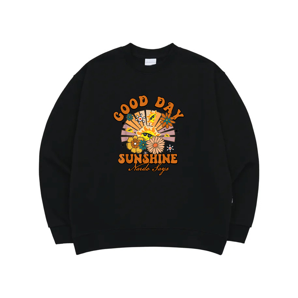 Retro Sunshine Cute Floral Good Day Sunshine Sweatshirt