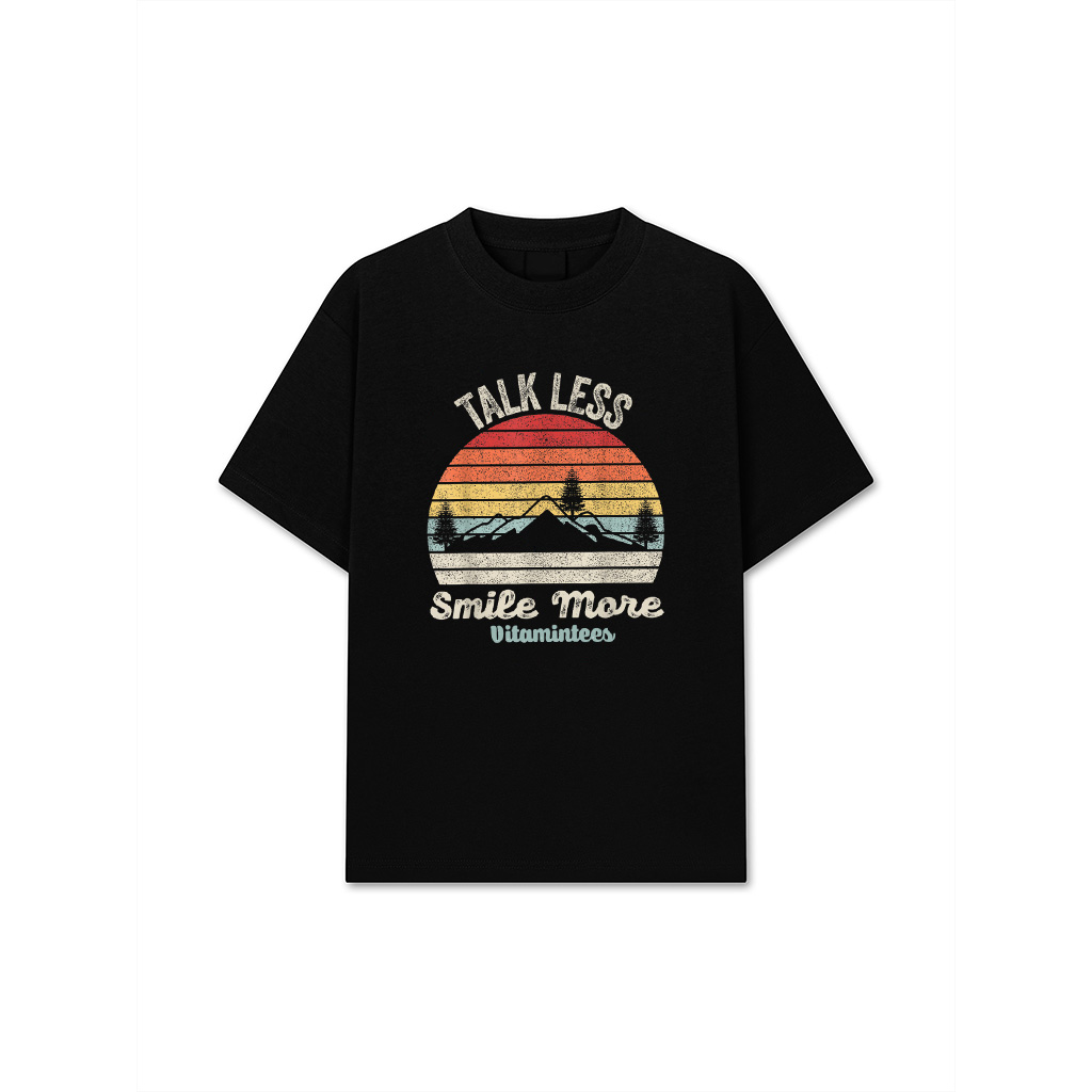 Retro Talk Less Smile More Shirt Historic Hamilton Quote T-Shirt