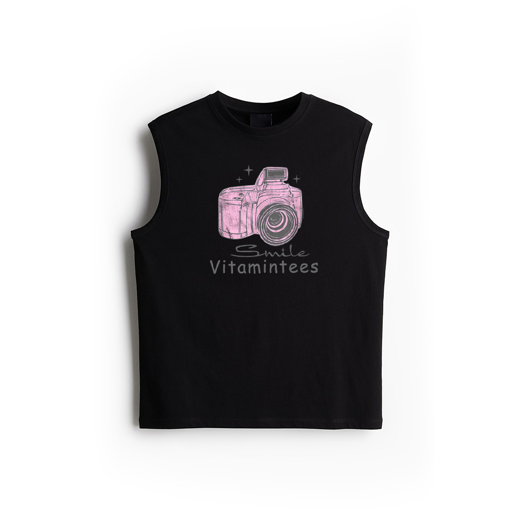 Retro Vintage Camera Photography Smile Tank Top