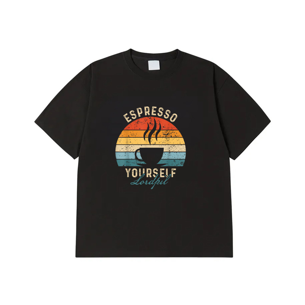 Retro Vintage Coffee Espresso Yourself Funny Caffeine Addict T-Shirt