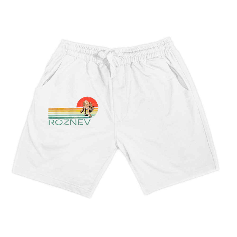 Retro Vintage Cougar Mountain Lion Large Cat Wildlife Animal Shorts,New Arrivals Retro Vintage Cougar Mountain Lion Large Cat Wildlife Animal Shorts New Arrivals