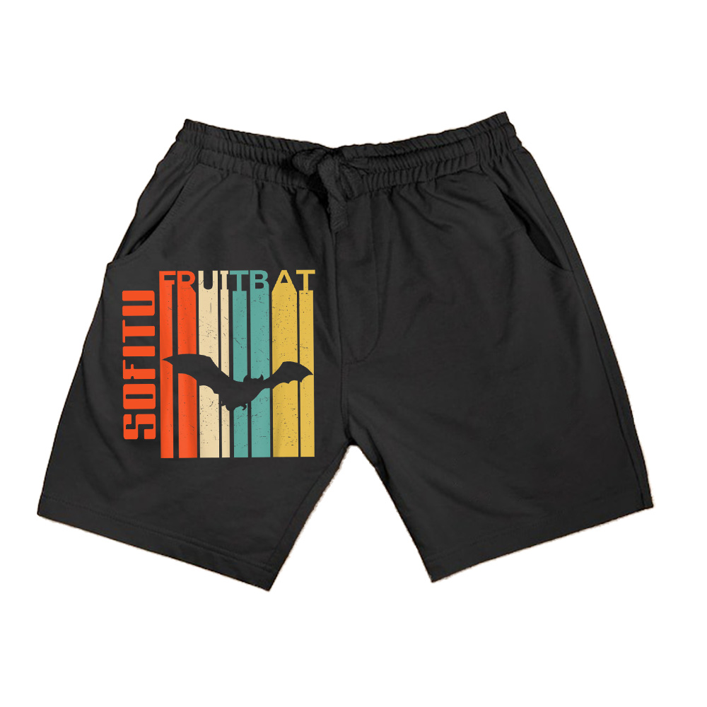 Retro Vintage Fruit Bat Silhouette Megabat Lover Fruit Bat Shorts