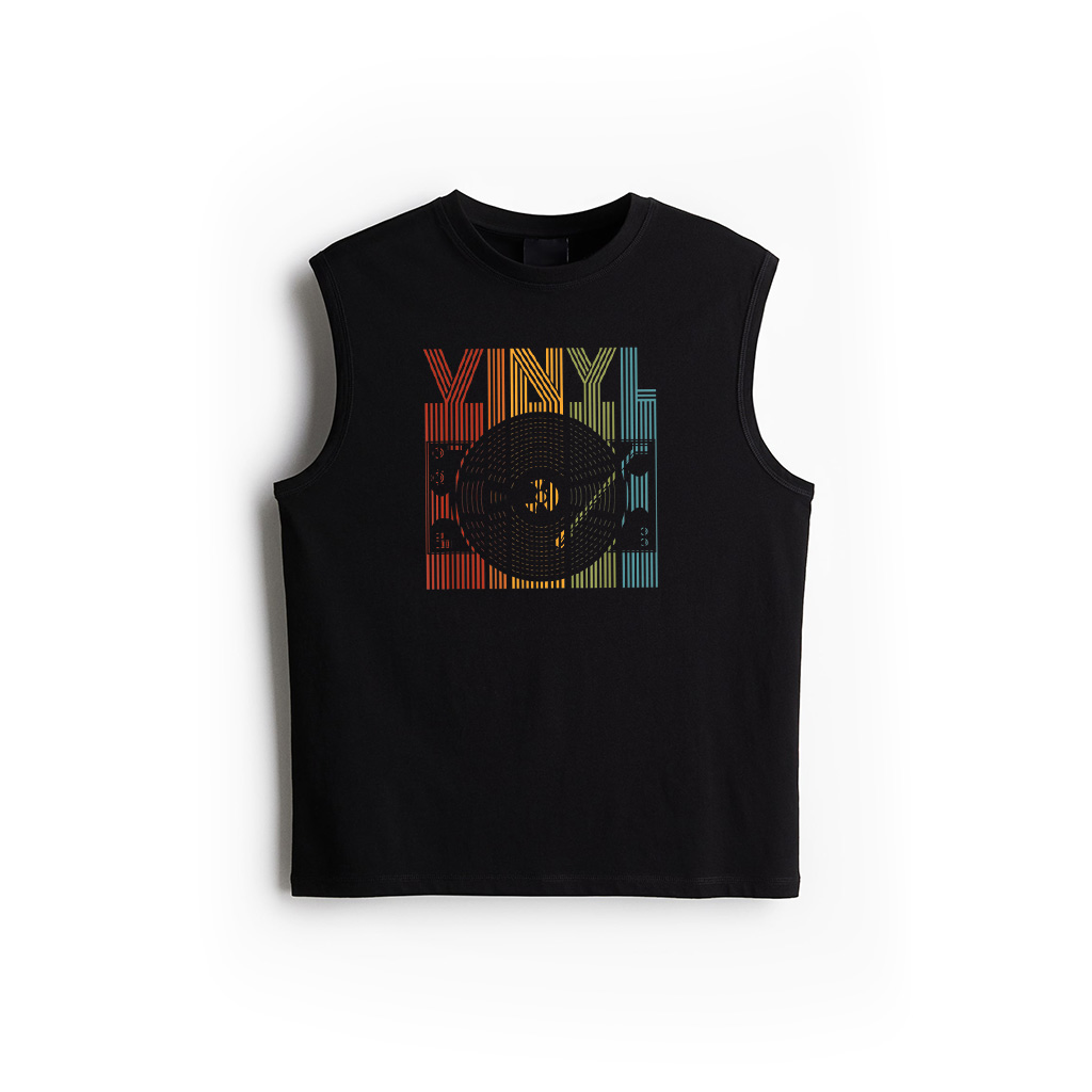 Retro Vinyl LP Records Vintage Disc Tank Top