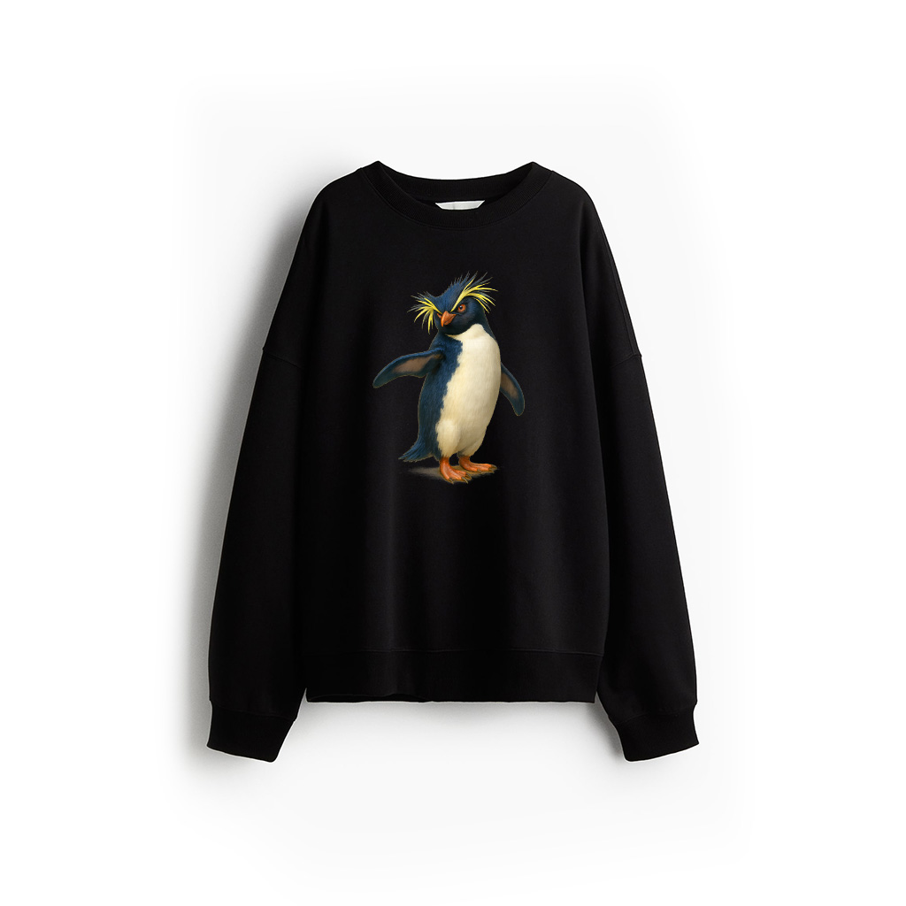 Rockhopper Penguin Illustration Sweatshirt 21-07-2025