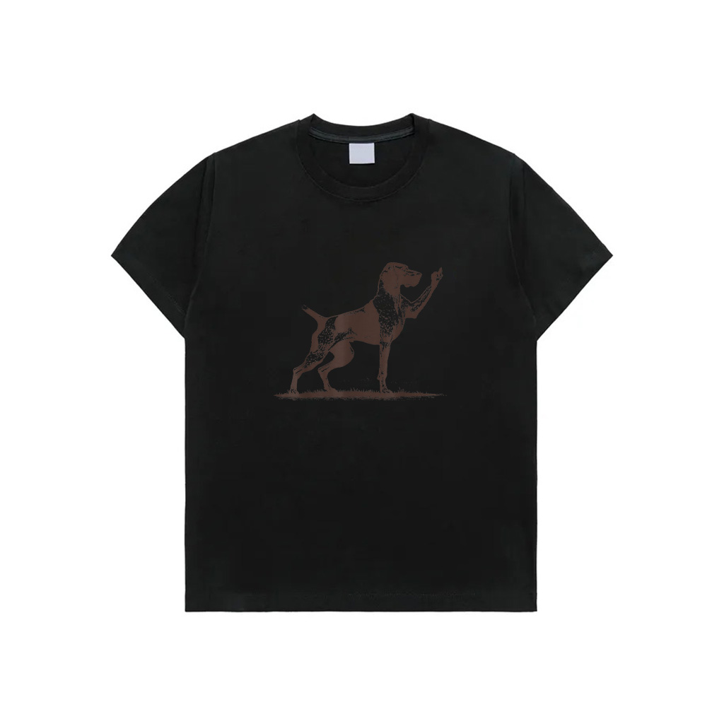 Rude Pointer Dog German Shorthair Dog Midle Finger Hand T-Shirt