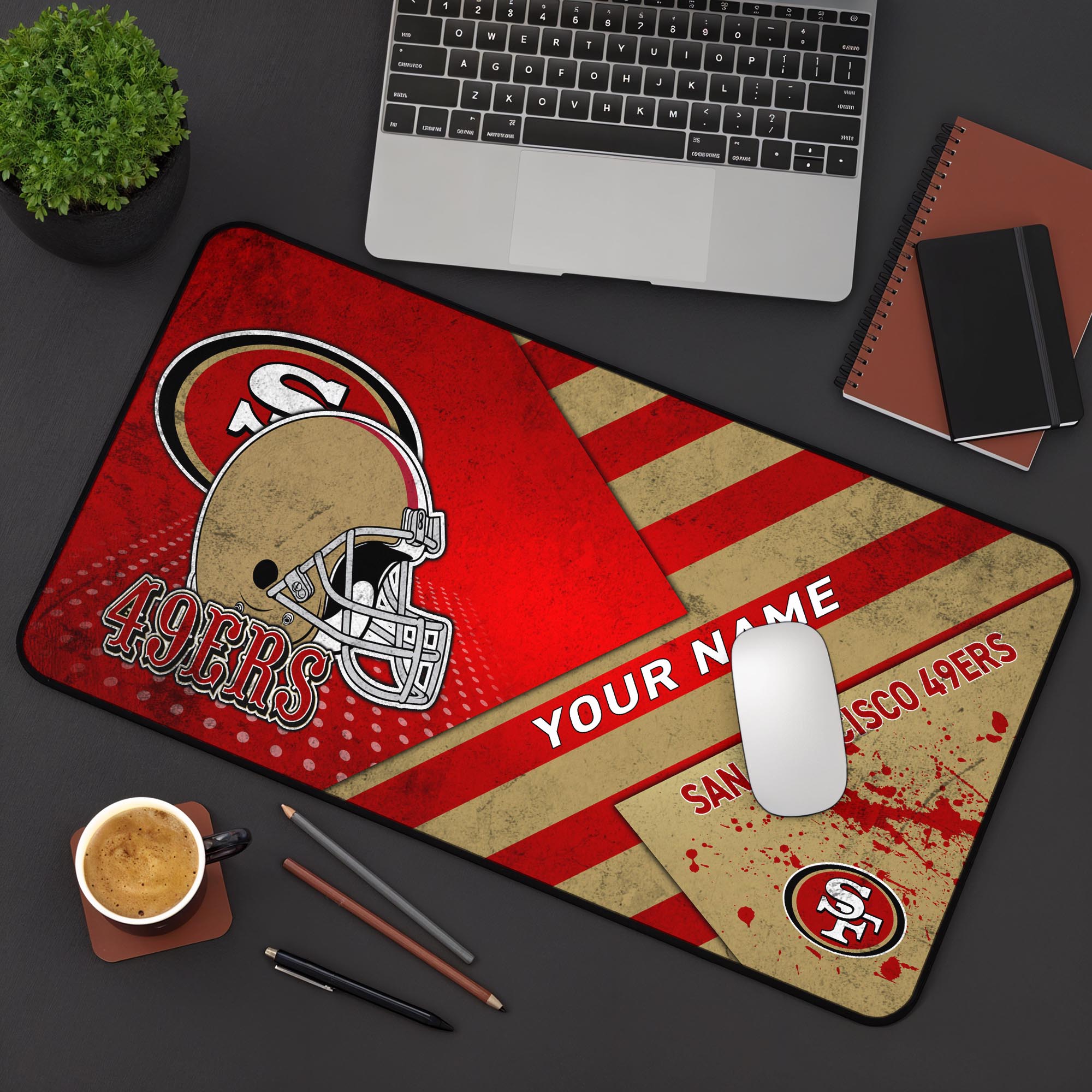 San Francisco 49Ers 2025 Version Mouse Pad Custom Printed, Sport Team Mouse Pad, Sport Gift For Fans