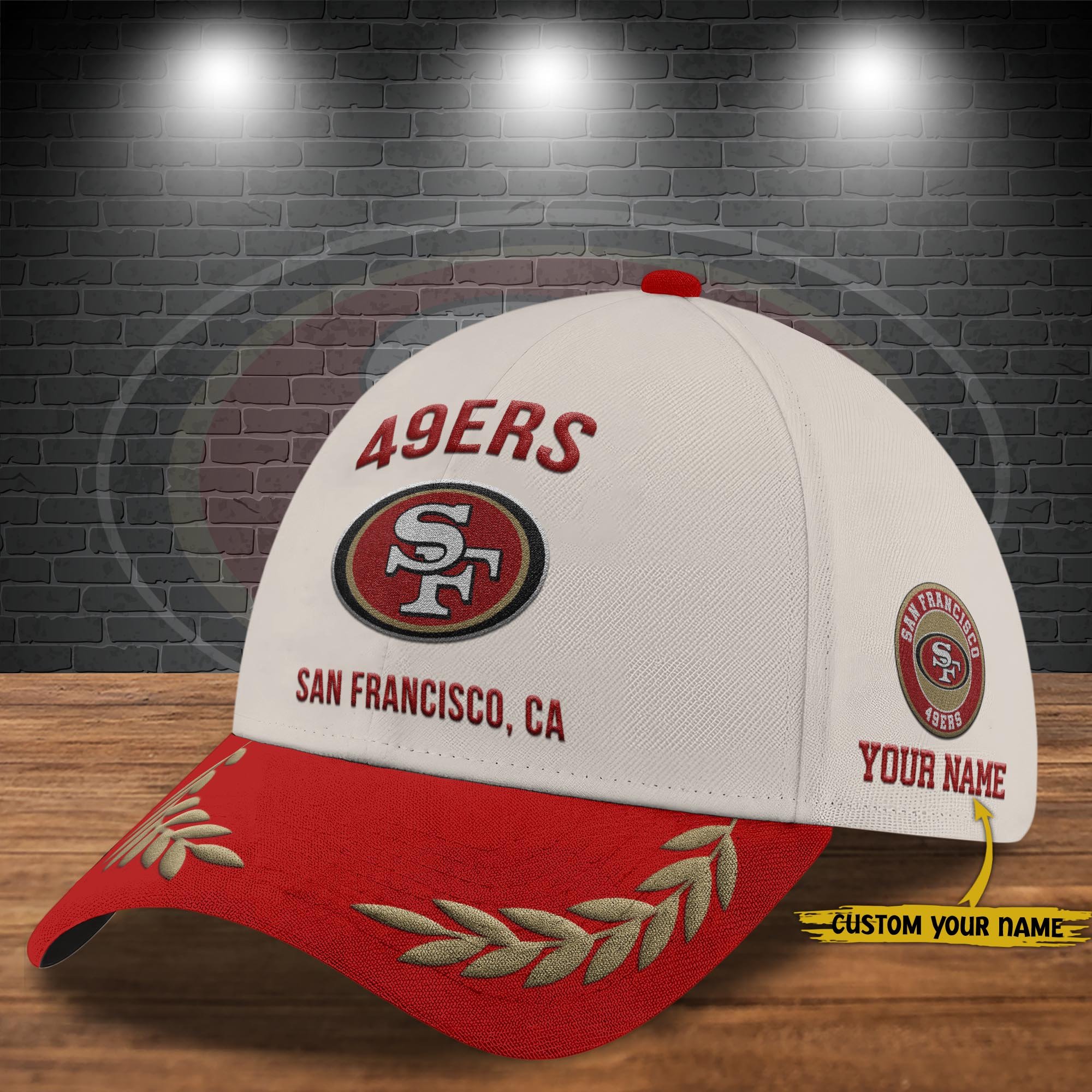 San Francisco 49Ers Cap New 2025 Version Custom Your Name, Sport Team Cap, Sport Gift For Fans