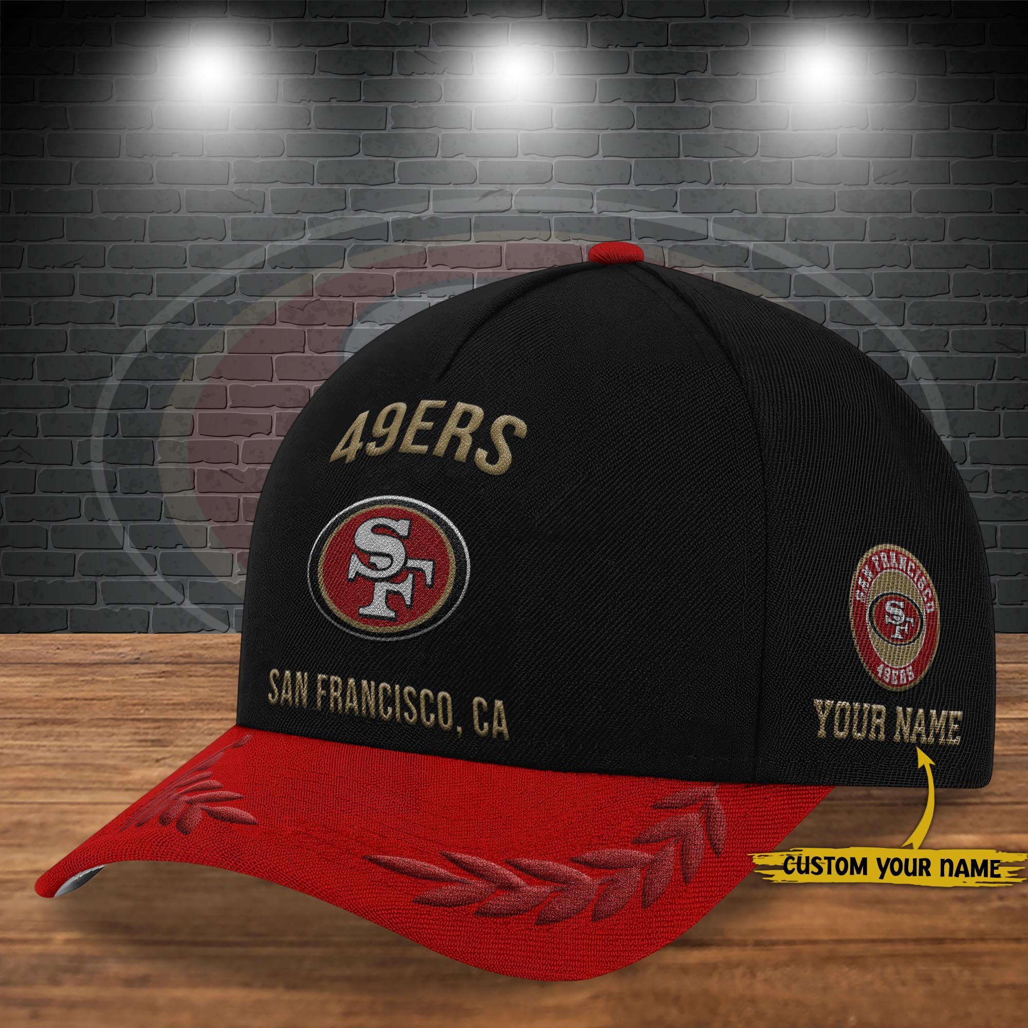 San Francisco 49Ers Cap New 2025 Version Custom Your Name, Sport Team Cap, Sport Gift For Fans