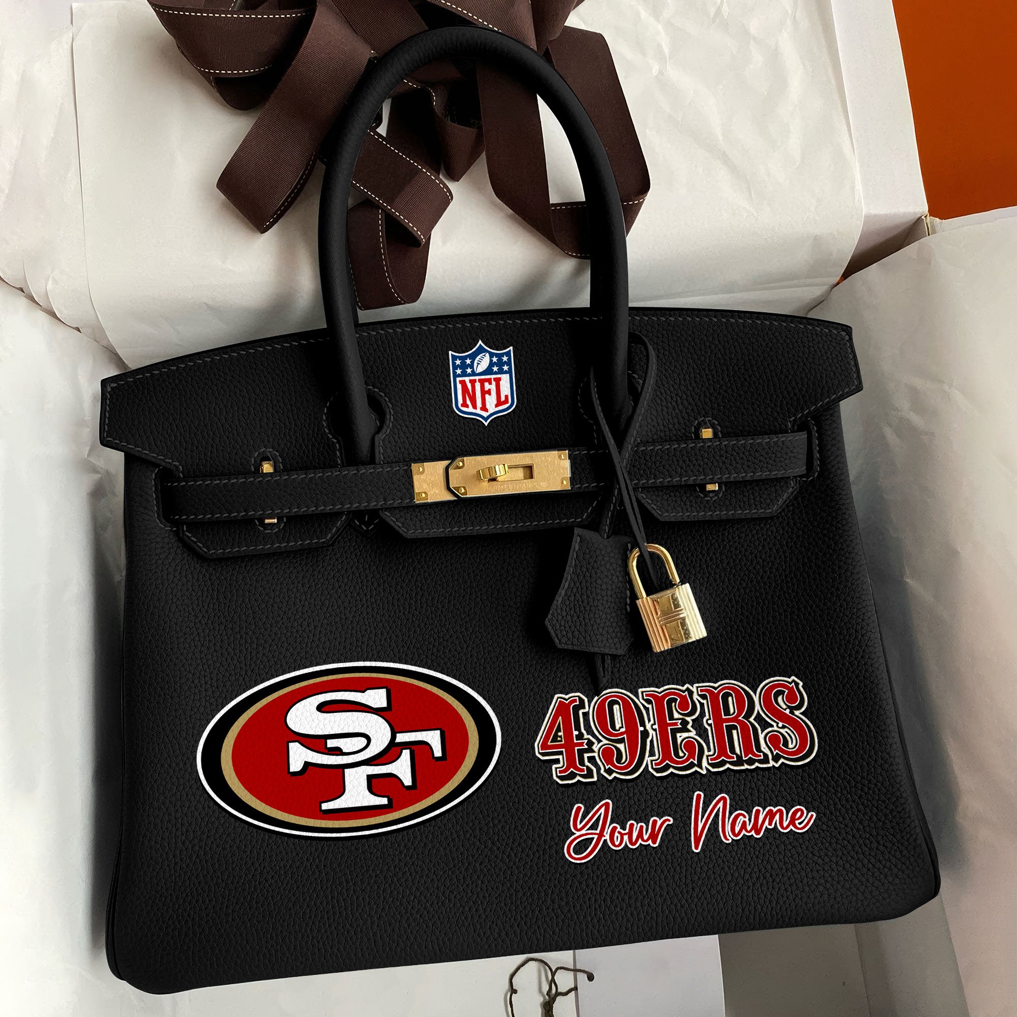 San Francisco 49Ers Deluxe Handbag For Women Custom Your Name 2025 Versions, Sport Deluxe Handbag