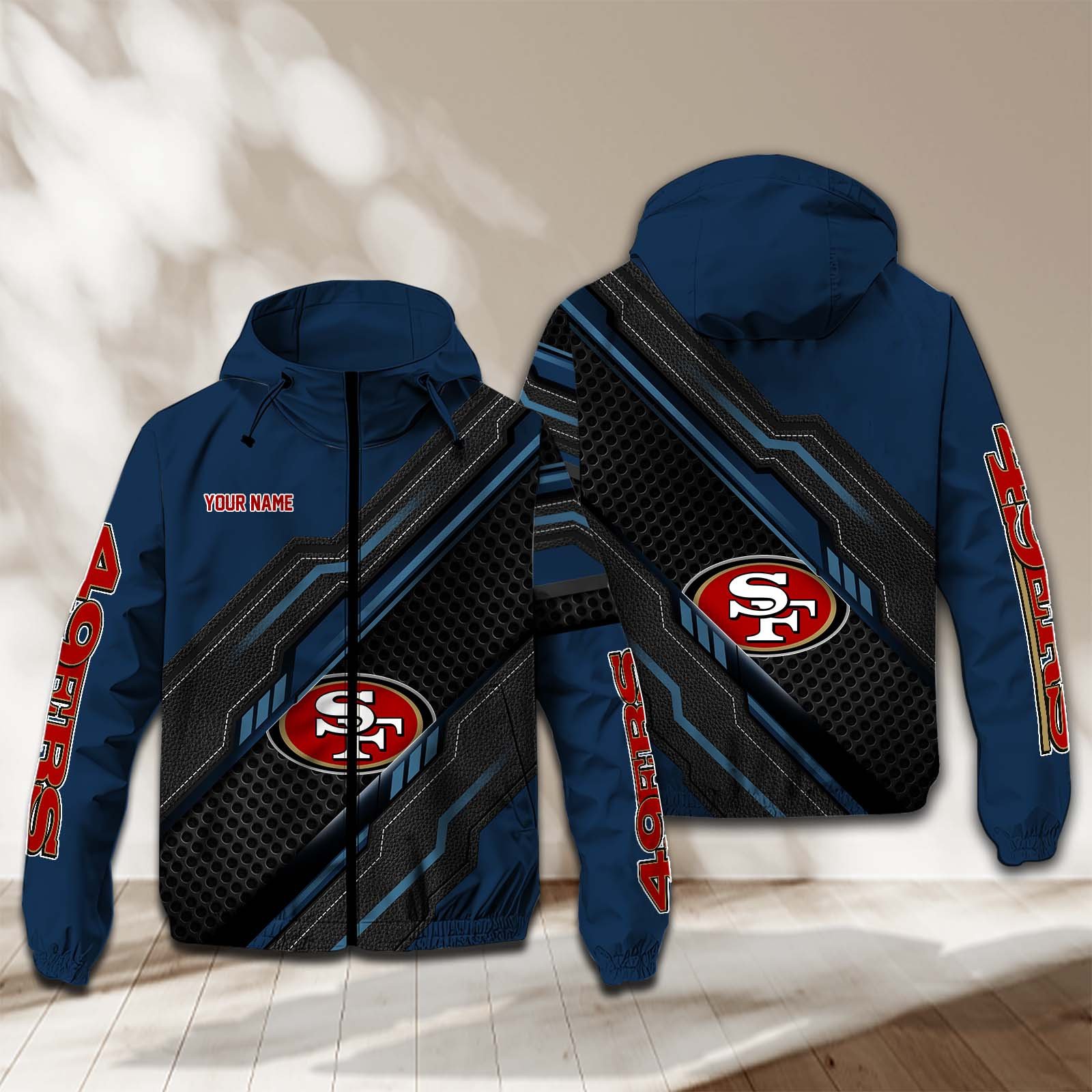 San Francisco 49Ers NFL Personalized Windbreaker Jacket For Fan