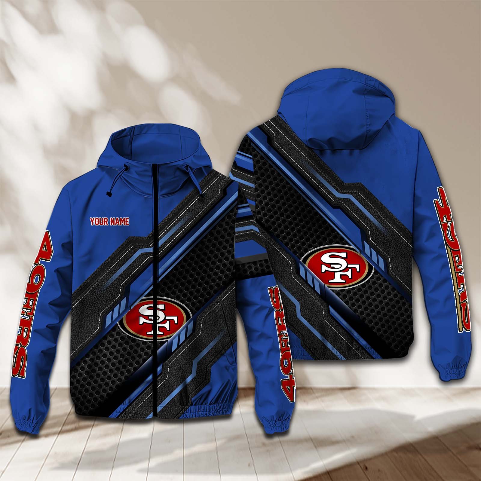 San Francisco 49Ers NFL Personalized Windbreaker Jacket For Fan