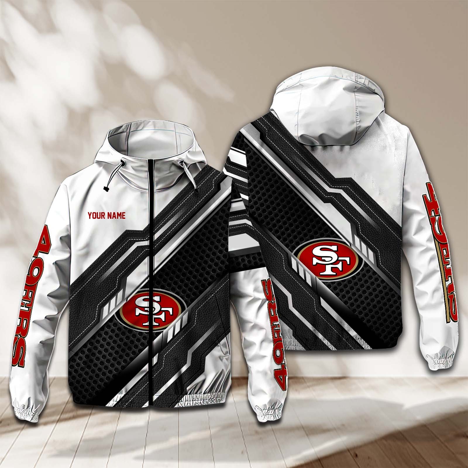 San Francisco 49Ers NFL Personalized Windbreaker Jacket For Fan