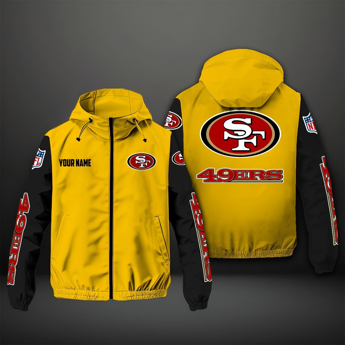 San Francisco 49Ers NFL Personalized Windbreaker Jacket For Fan