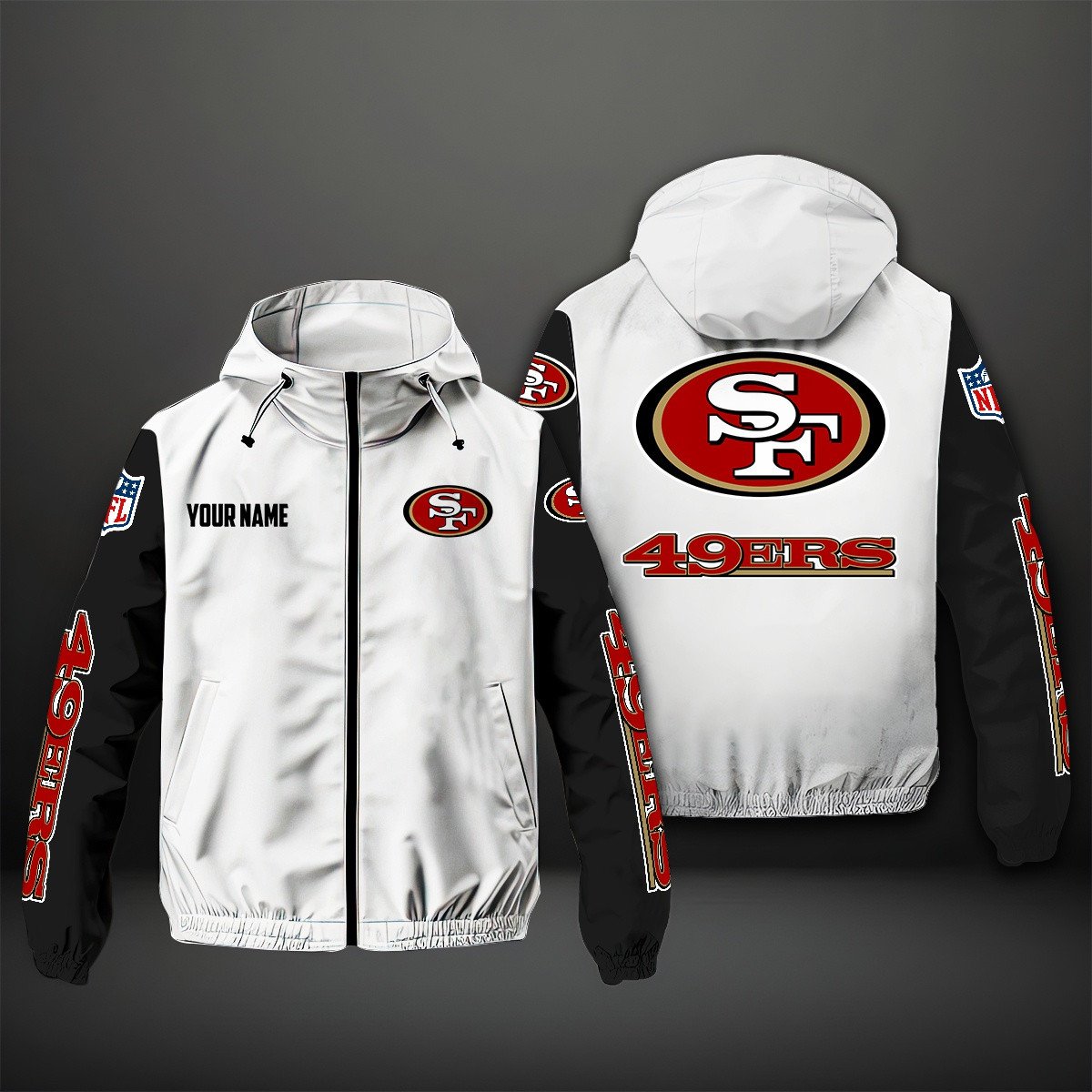 San Francisco 49Ers NFL Personalized Windbreaker Jacket For Fan