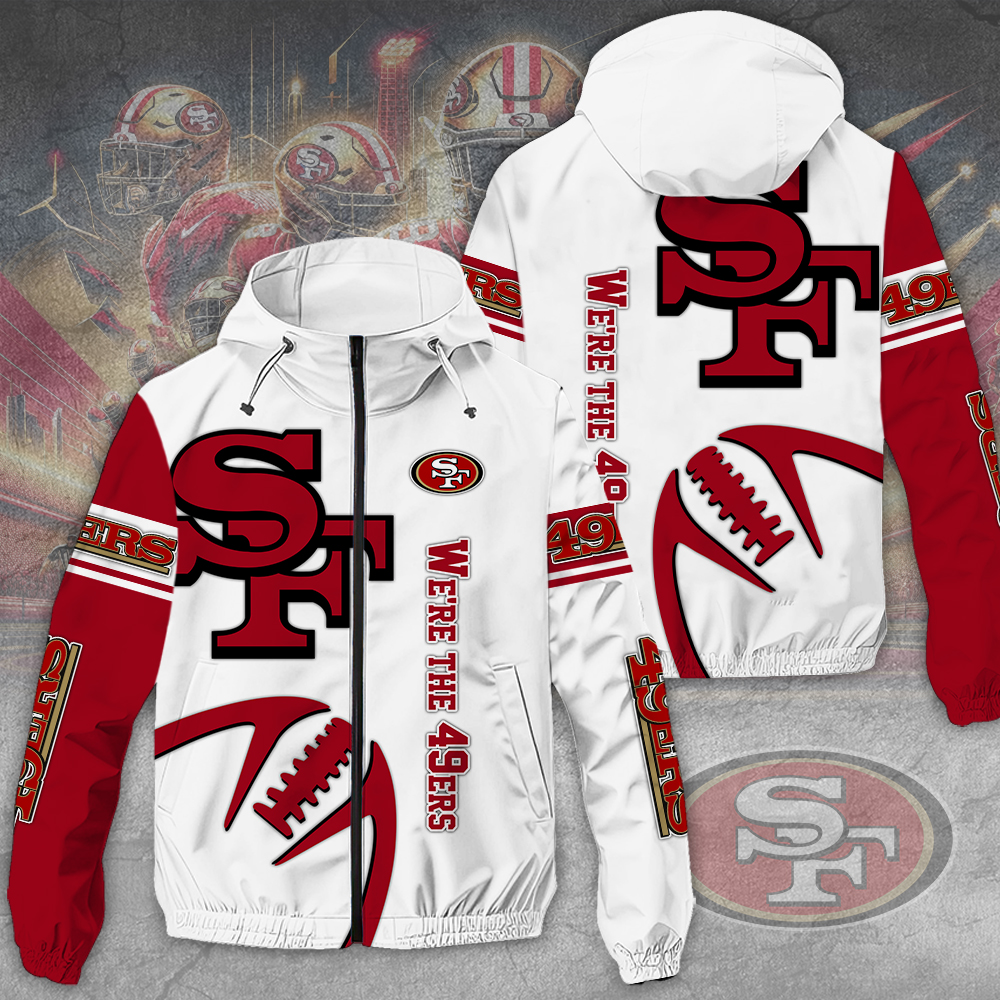 San Francisco 49Ers NFL Style Windbreaker Jacket For Fans