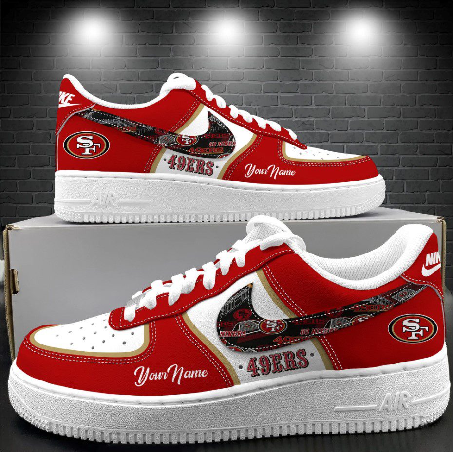 San Francisco 49Ers Personalized Air Force 1 Shoes AF1 Limited Sneakers Custom Name WAF10319