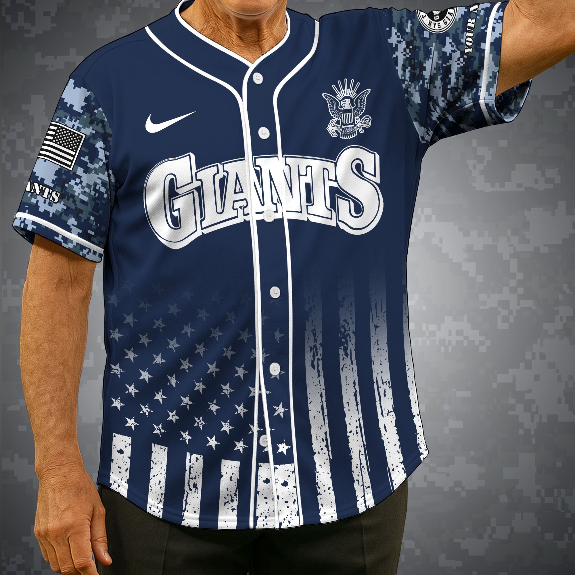 San Francisco Giants Baseball Shirt X US Navy Military Appreciation Night Jersey Editions Limited 2025 Custom Name, Sport Shirt For Fan