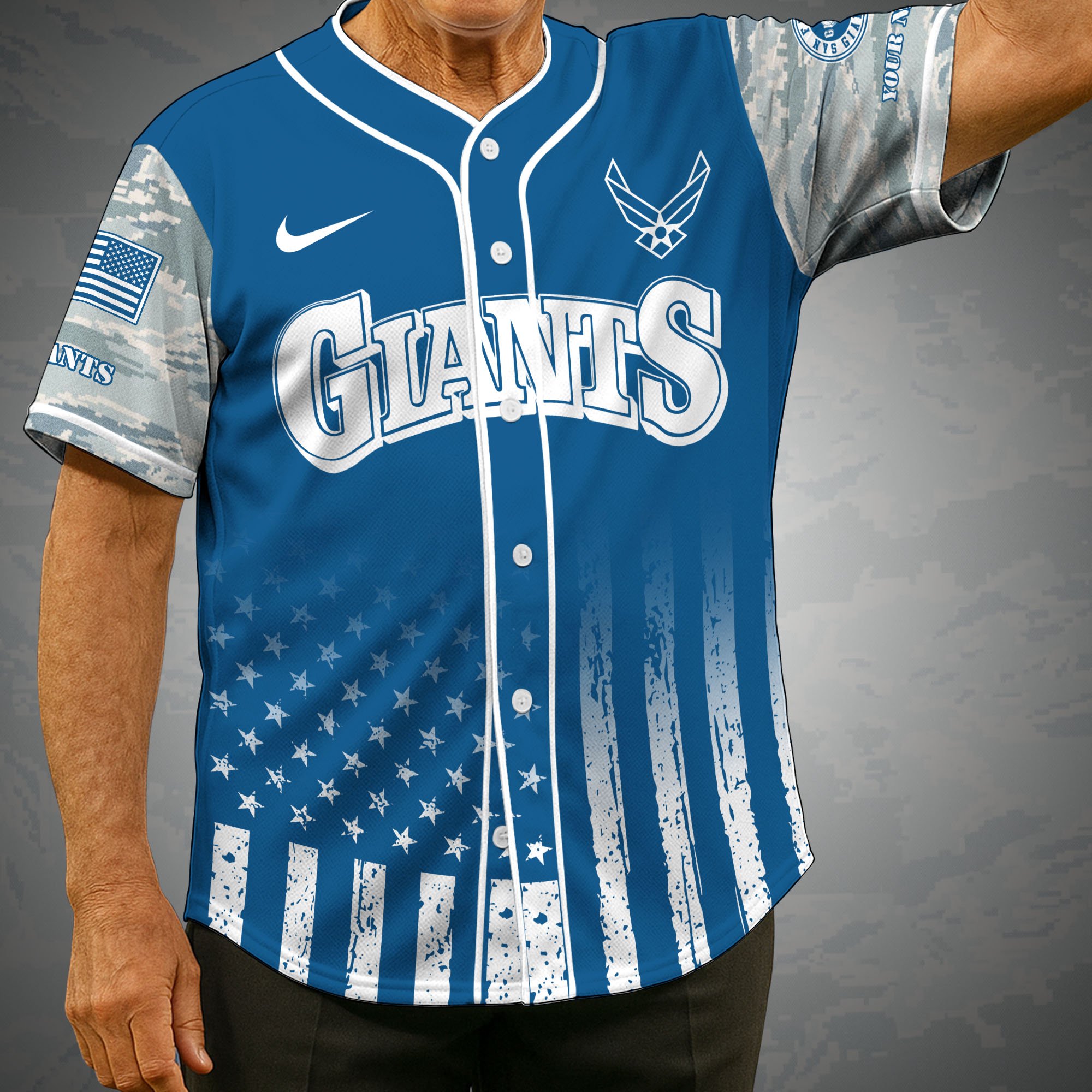 San Francisco Giants Camouflage Baseball Shirt Custom Name, Sport Team Shirt, Sport Gifts