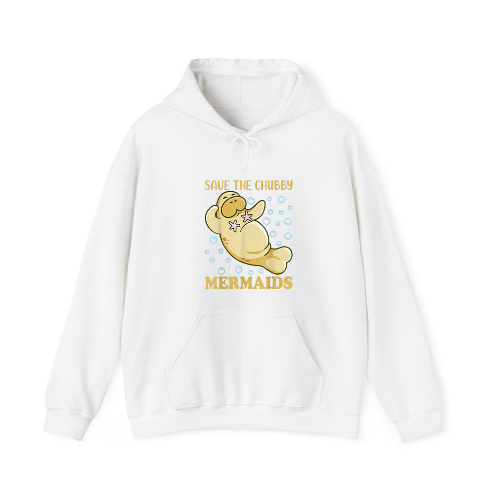 Save The Chubby Sea Cow Mermaids Manatee Floaty Potatoes Hoodie