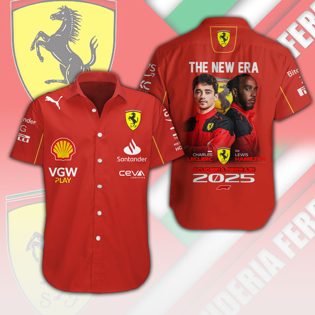Scuderia Ferrari F1 Racing Hawaiian Shirt Gifts For Fans