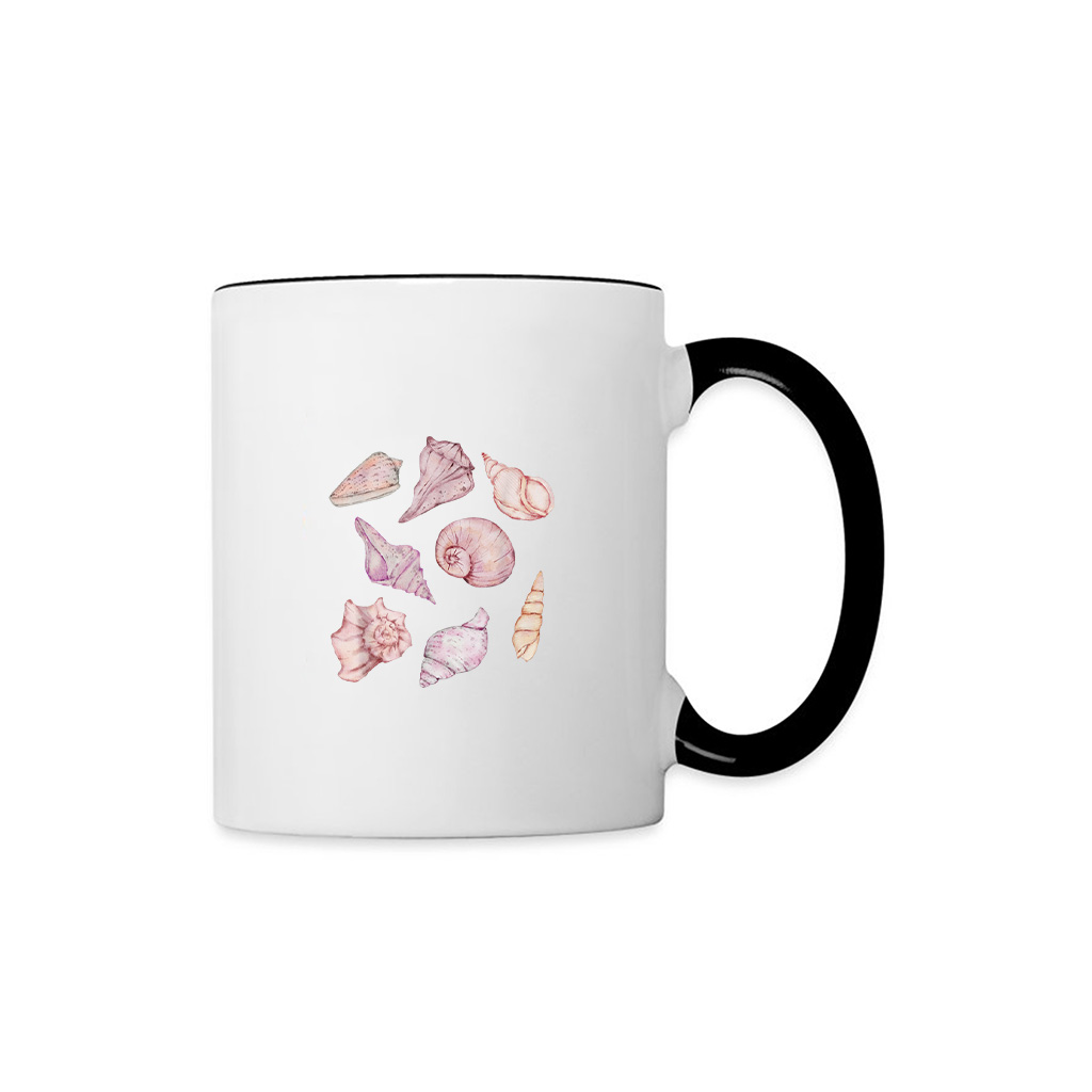 Sea Shell Beach  Pastel Watercolor Mug