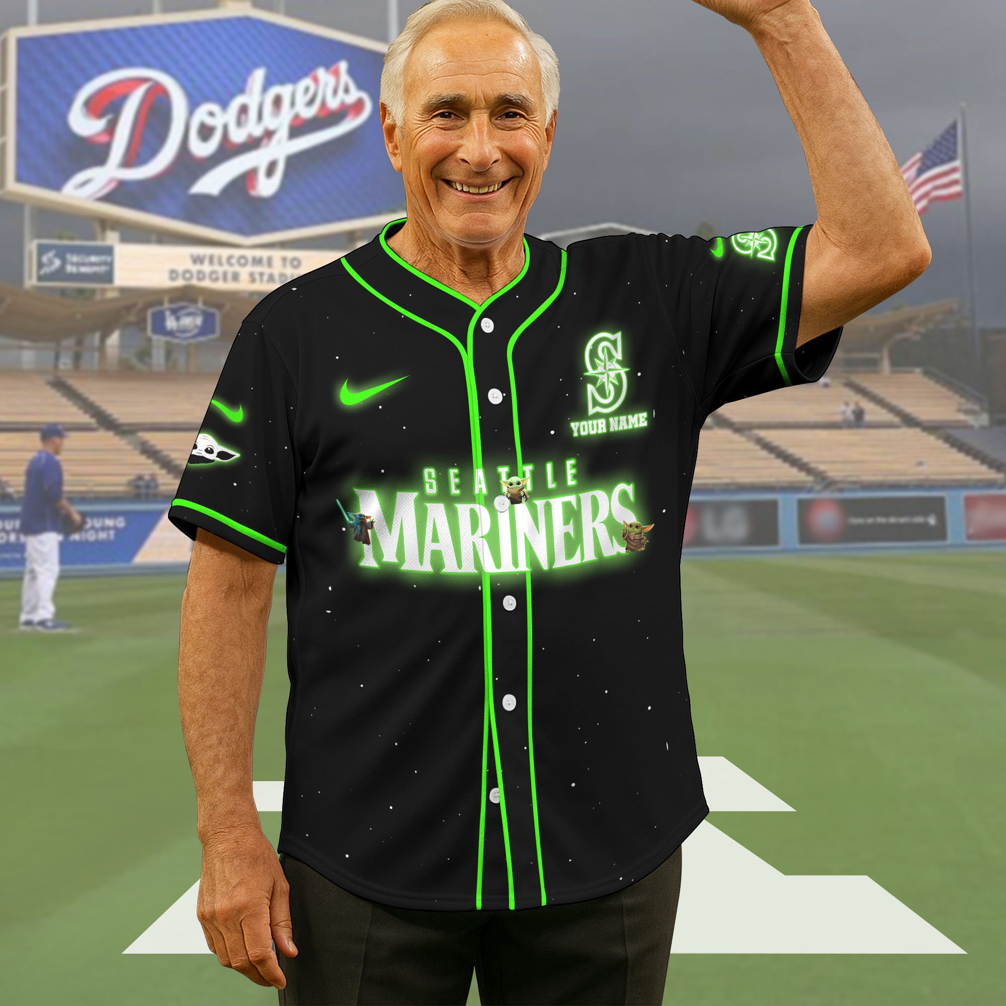 Seattle Mariners Baseball Shirt X Baby Yoda Custom Name , Baseball Jersey Editions Limited 2025, Sport Shirts, Gift For Fans