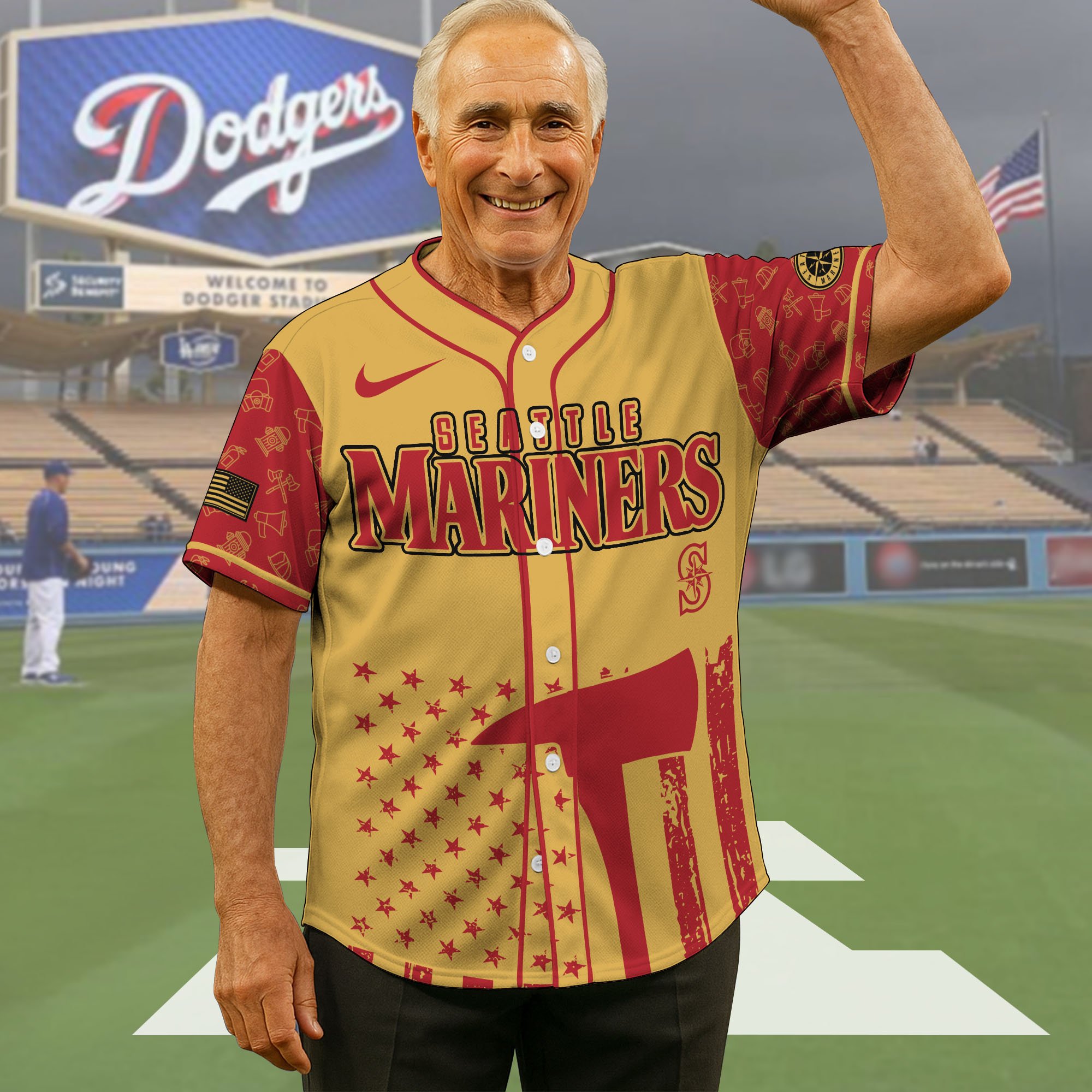 Seattle Mariners Baseball Shirt X Firefighter Appreciation Night Jersey Editions Limited 2025, Baseball Shirt For Sport Fan, Sport Gifts