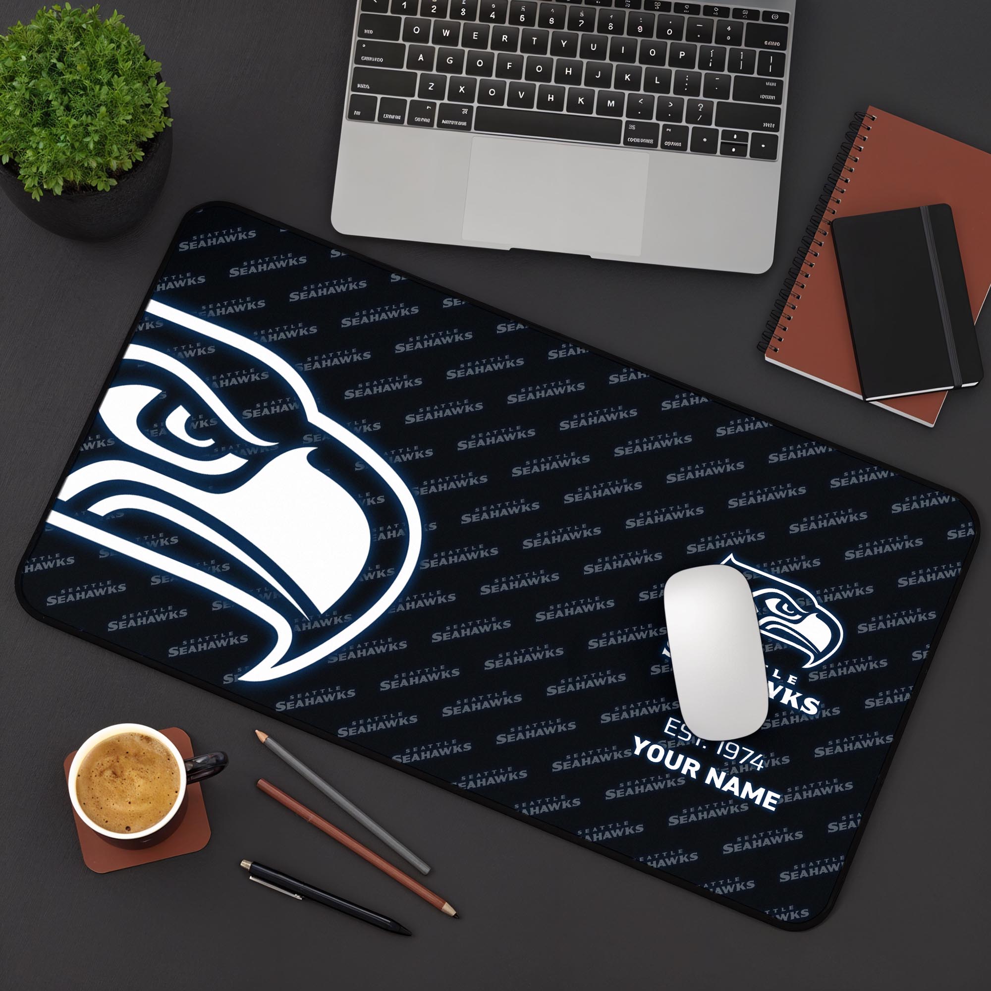 Seattle Seahawks 2025 Version Mouse Pad Custom Printed, Sport Team Mouse Pad, Sport Gift For Fans