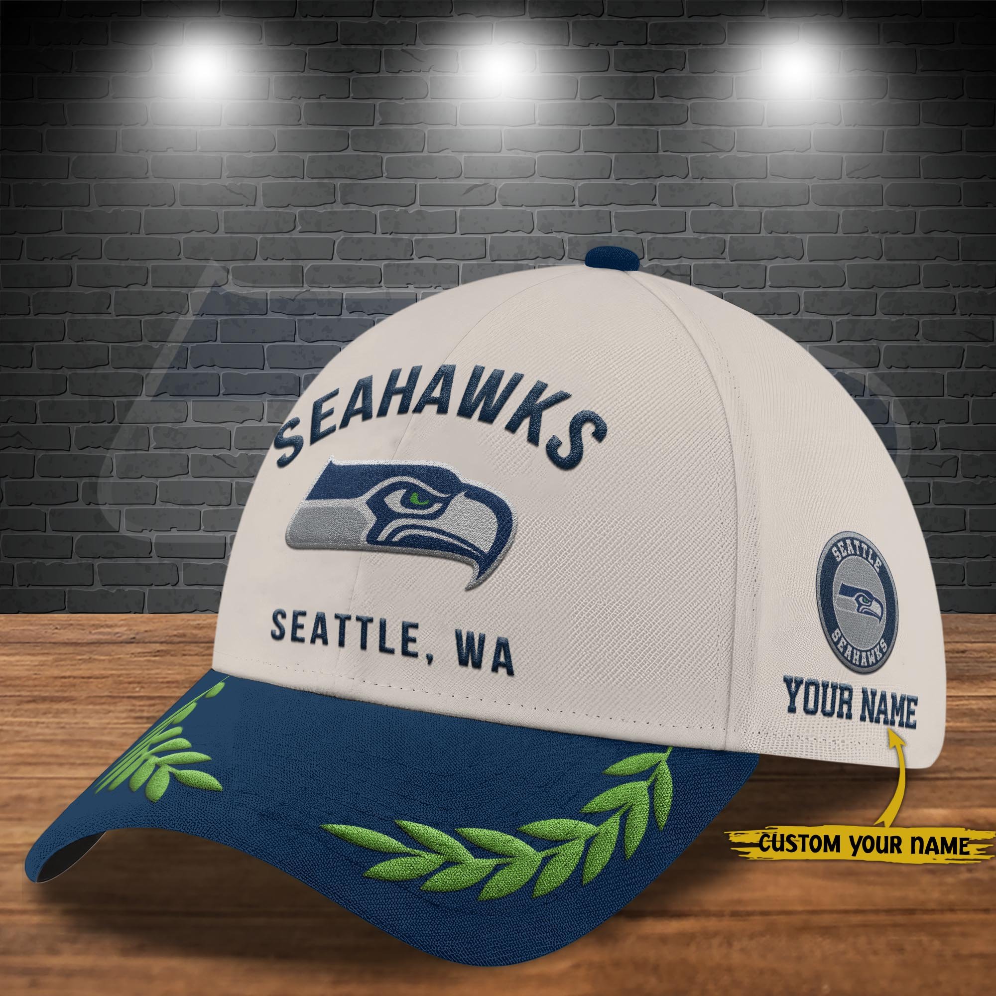 Seattle Seahawks Cap New 2025 Version Custom Your Name, Sport Team Cap, Sport Gift For Fans