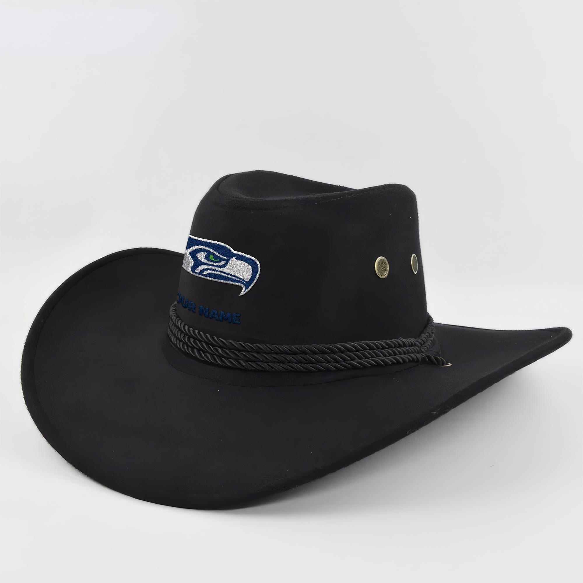 Seattle Seahawks Cowboy Hat Custom Your Name, Gifts For Fan