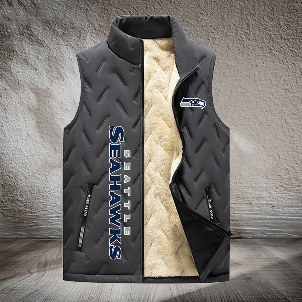 Seattle Seahawks NFL Personalized Puffer Jacket For Fan