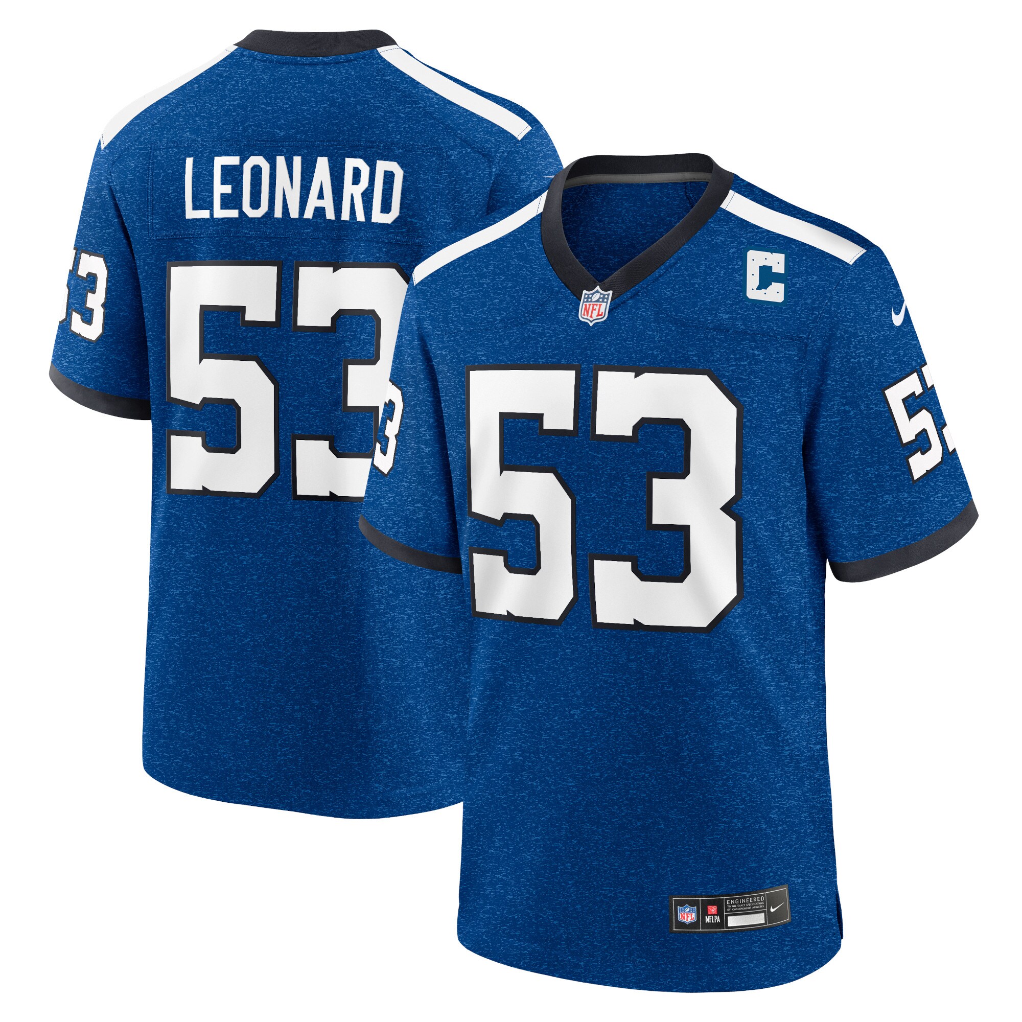 Shaquille Leonard Indianapolis Colts Nike Indiana Nights Alternate Game Jersey   Royal